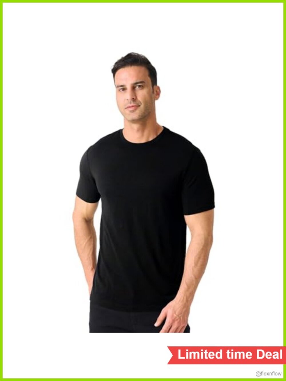 Merino Wool T-Shirt Men Breathable Lightweight Undershirt Outdoor Hiking